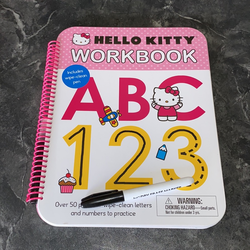 Hello Kitty Dry Erase Workbook